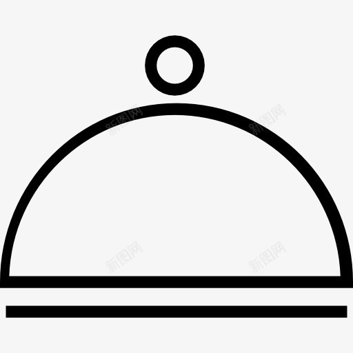 板的圆形盖图标png_新图网 https://ixintu.com 厨房 圆盖 工具 工具和用具 托盘 板 用具 覆盖 轮廓