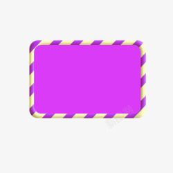 紫色标语素材