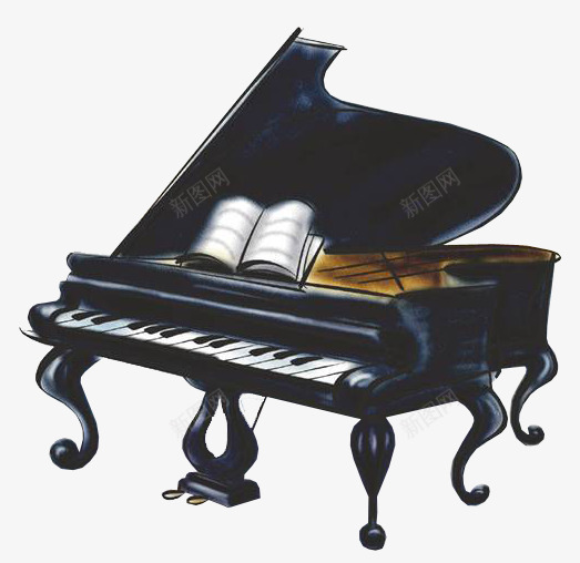 一家钢琴png免抠素材_新图网 https://ixintu.com 一架钢琴 手绘钢琴 钢琴 钢琴图案
