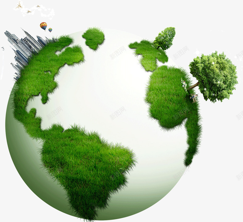 创意绿色环保地球爱护地球png免抠素材_新图网 https://ixintu.com 创意 地球 爱护地球 环保 绿色