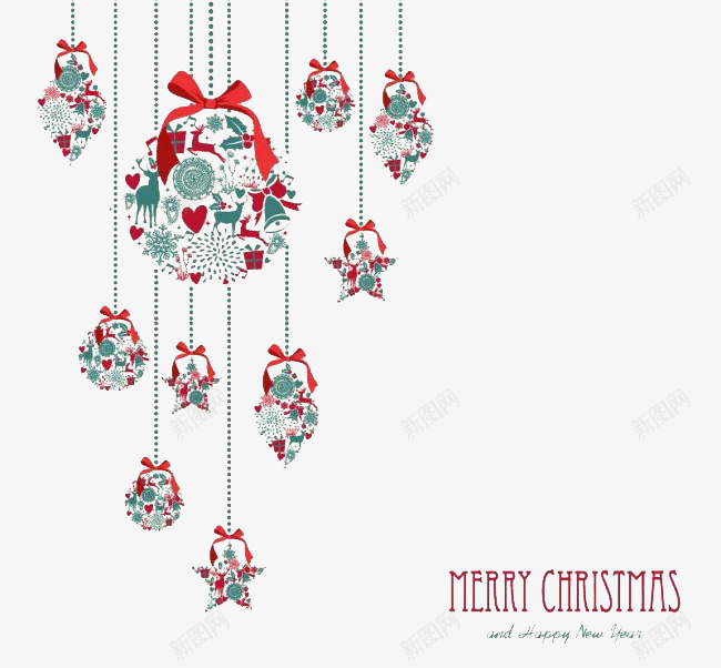 圣诞节装饰片png免抠素材_新图网 https://ixintu.com 创意 圣诞 圣诞节装饰素材图片 圣诞节铃铛