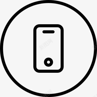 手机概述圆形按钮图标图标