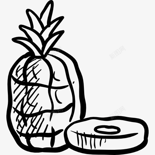 菠萝图标png_新图网 https://ixintu.com 健康食品 天然食品 有机食品和餐厅 果 水果 菠萝 食品