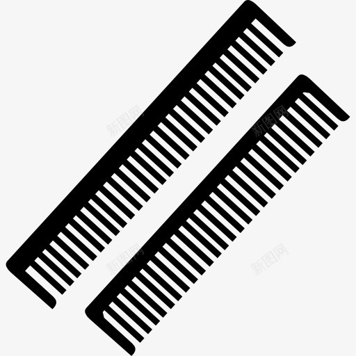 梳理几图标png_新图网 https://ixintu.com 两 夫妇 头发 工具 工具和器具 梳子 美发