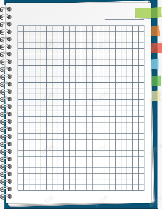 格子笔记本png免抠素材_新图网 https://ixintu.com 使用 实用 格子 笔记本