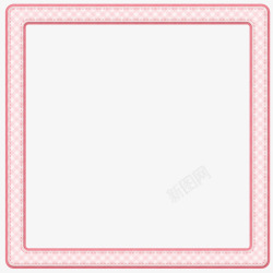 粉色格子边框素材