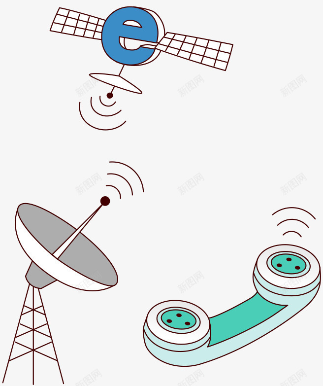 通讯设备png免抠素材_新图网 https://ixintu.com 电子科技 电话 通讯 通讯设备 雷达