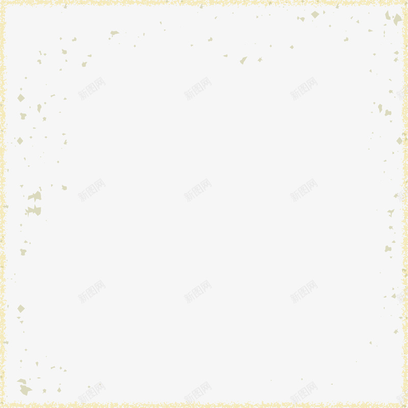 黄色灰尘框架png免抠素材_新图网 https://ixintu.com 做旧 复古 框架 灰尘 边框纹理 黄色