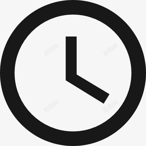 时钟与白色的脸图标png_新图网 https://ixintu.com 分钟 工具和器具 时钟 时间 闹钟