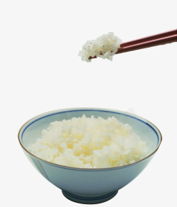 白色大碗米饭素材