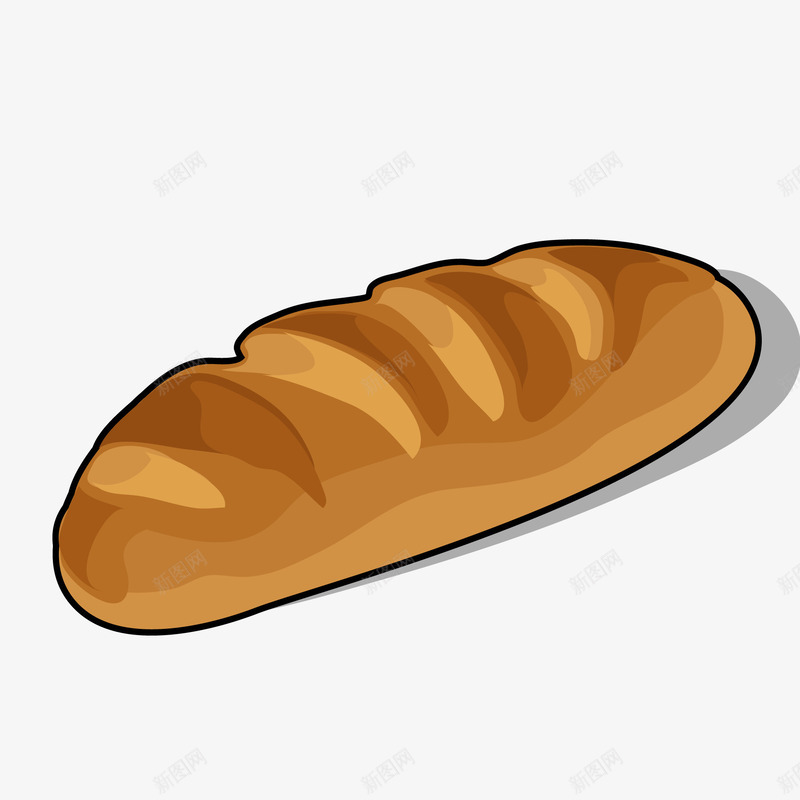 灰色手绘面包食物元素png免抠素材_新图网 https://ixintu.com 创意 圆弧 弧度 弯曲 手绘 灰色 纹理 质感 面包 食物