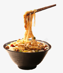 韩国饮食杂酱宽面高清图片