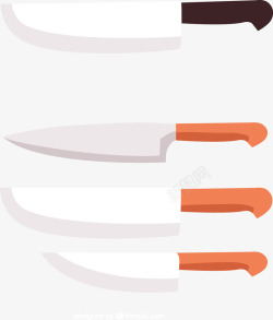 刀具插图卡通手绘厨房用品刀具插图高清图片