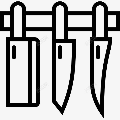 刀图标png_新图网 https://ixintu.com 刀具 切割工具 厨房包 工具 工具和器具 设置 食品