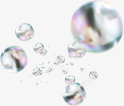 泡泡洗护水滴露珠漂浮洗护产品广告装饰矢量图高清图片