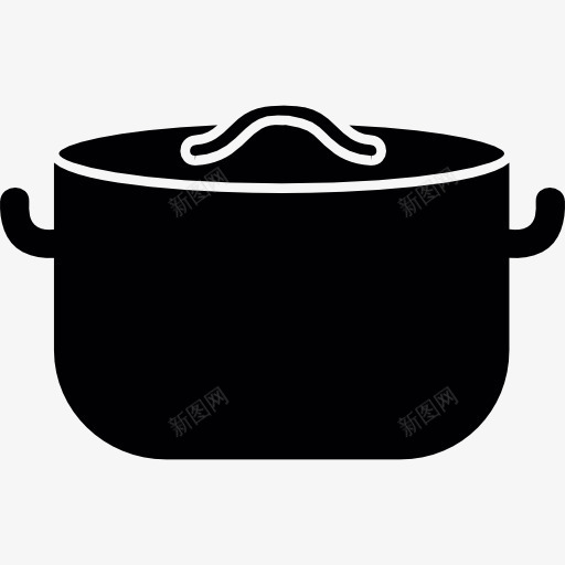 锅柄图标png_新图网 https://ixintu.com 做饭 厨房 工具和用具 烹饪用具 锅 食品