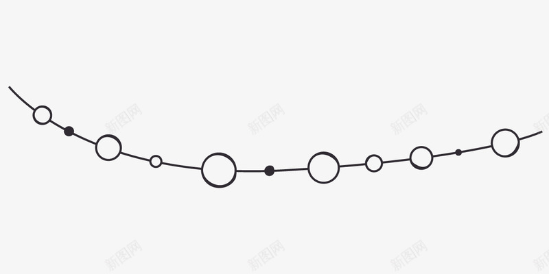 圆形项链png免抠素材_新图网 https://ixintu.com 一根 卡通 圆形 手绘 简笔 线条 项链 黑色