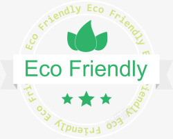 环境友好生态友好的绿色LOGO图标高清图片