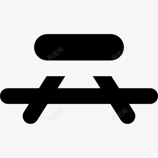 野餐桌图标png_新图网 https://ixintu.com 户外长椅板凳 木 表
