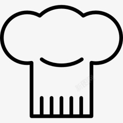 时尚厨房用具ChefToque图标高清图片