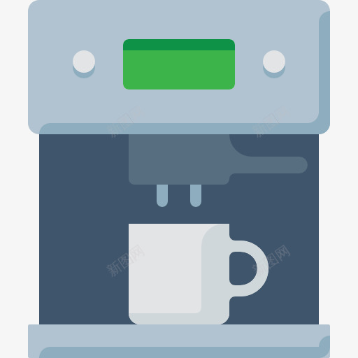 咖啡机图标png_新图网 https://ixintu.com 厨房用具 咖啡店 咖啡机 技术 热饮料