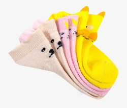 纯棉小袜子堆叠的童袜高清图片