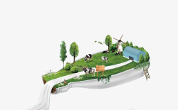创意绿色农场创意绿色农场高清图片