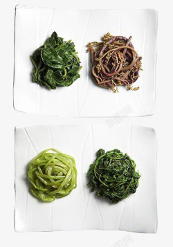 凉拌莴笋韩国两碟料理高清图片