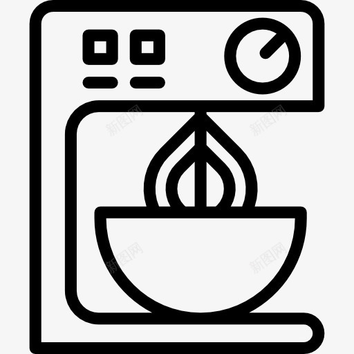 搅拌机图标png_新图网 https://ixintu.com 厨具 厨房组 工具和用具 搅拌 搅拌机 面粉搅拌