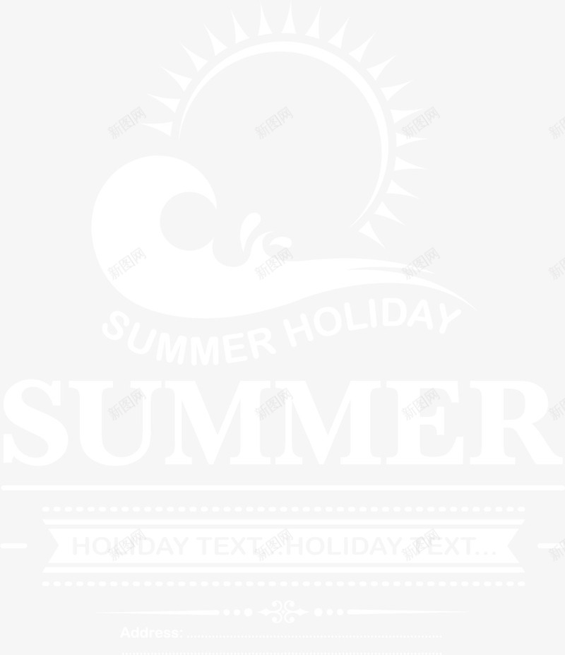 白色暑假英文字png免抠素材_新图网 https://ixintu.com HOLIDAY SUMMER 假日 假期 免抠PNG 暑期 标签