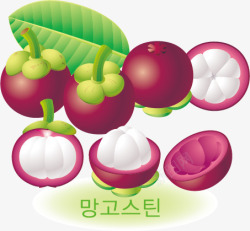 魅惑诱人风格韩国风格精美诱人水果山矢量图高清图片