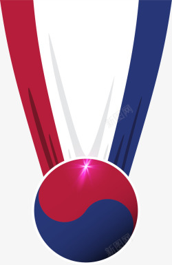 手绘韩国国旗素材