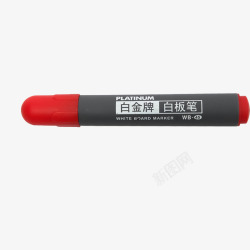 水性笔设计大红色白板笔高清图片