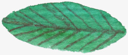手绘绿色树叶活力素材