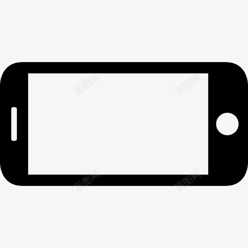 手机在水平位置图标png_新图网 https://ixintu.com 可视化 定位 工具 工具和用具 手机 水平 电话 缪图标 选择