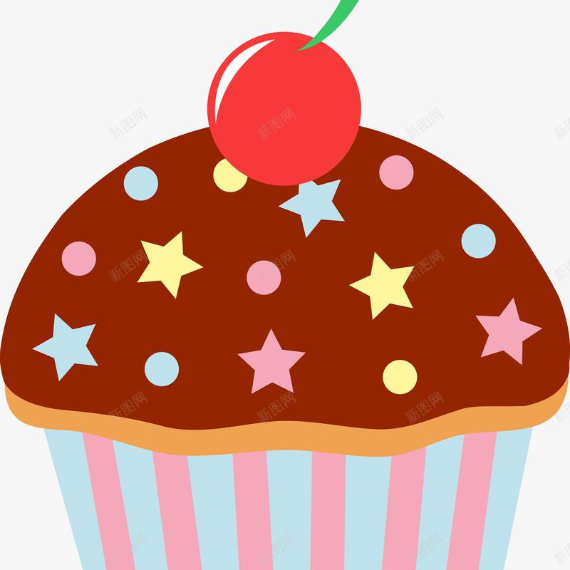 卡通蛋糕png免抠素材_新图网 https://ixintu.com 卡通 厨房 料理 料理插图 星星 烹饪 蛋糕 食品 餐饮