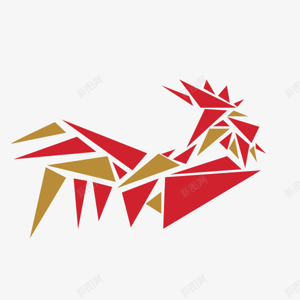 几何装饰png免抠素材_新图网 https://ixintu.com 三角形 几何 拼图 矢量装饰 装饰