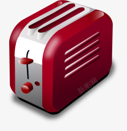 红色面包机手绘红色面包机高清图片