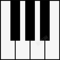 钢琴琴键图标png_新图网 https://ixintu.com 钢琴