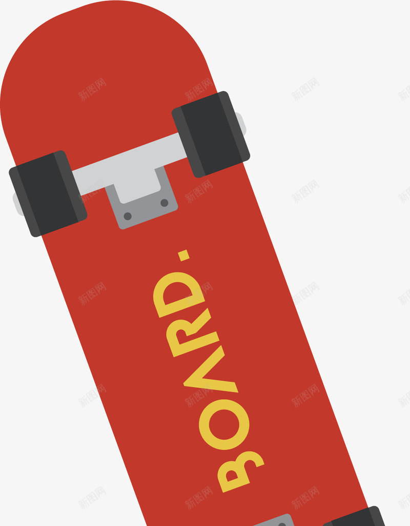 红色涂抹纯色滑板png免抠素材_新图网 https://ixintu.com 四轮滑板 涂抹滑板 滑板 矢量扁平滑板 竞技滑板 红色 纯色滑板
