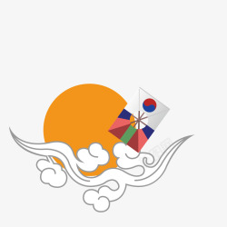 韩国国旗矢量图素材