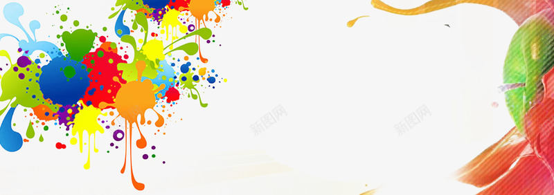 彩色颜料喷洒背景图png免抠素材_新图网 https://ixintu.com 彩色 水果 苹果 边框 颜料