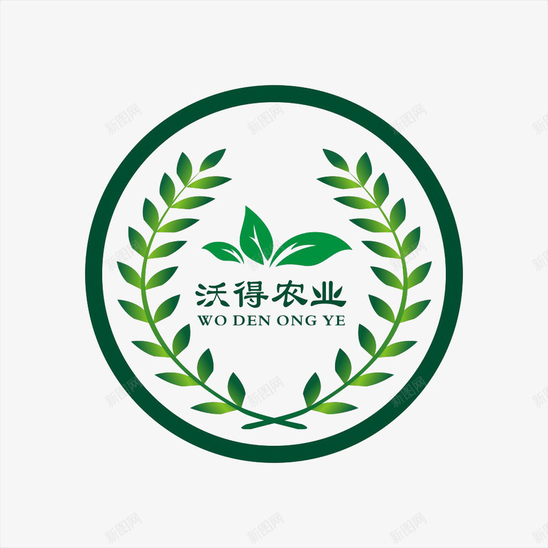 绿色麦穗logo图标png_新图网 https://ixintu.com logo 绿色 麦穗 麦穗logo