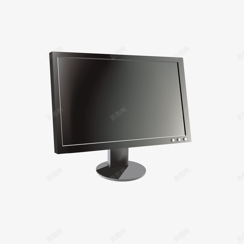 黑色电脑显示器png免抠素材_新图网 https://ixintu.com 商务 屏幕 显示 显示器 电脑 科技 黑色