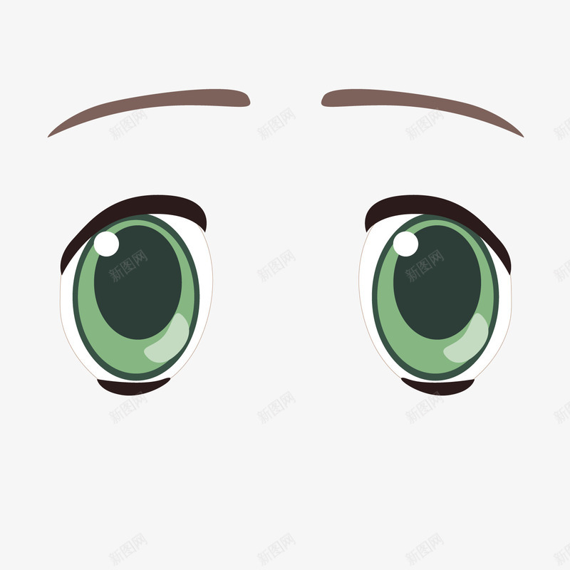 绿色大眼睛眉笔痕迹png免抠素材_新图网 https://ixintu.com 大眼睛 痕迹 眉笔 眉笔痕迹 绿色