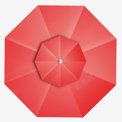 沙滩物品红色太阳伞高清图片