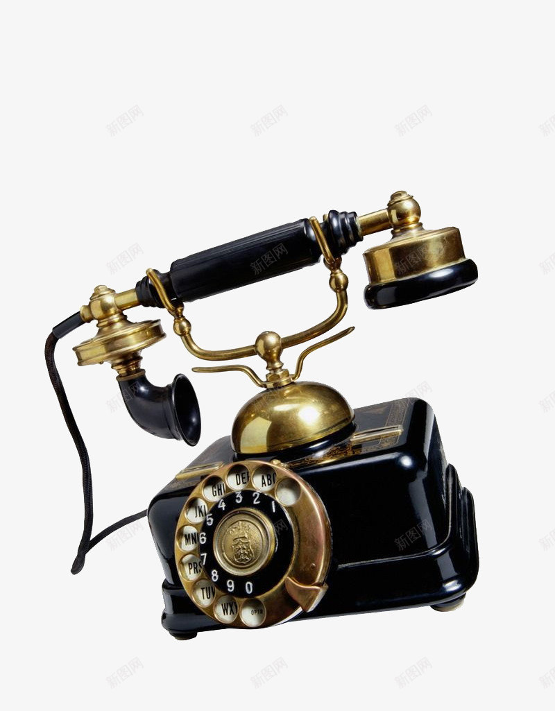 老式拨盘电话机png免抠素材_新图网 https://ixintu.com 拨盘 电话 电话机 老式