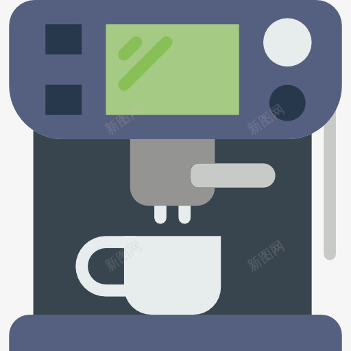 咖啡机图标png_新图网 https://ixintu.com 厨房用具 咖啡店 咖啡机 技术 热饮料