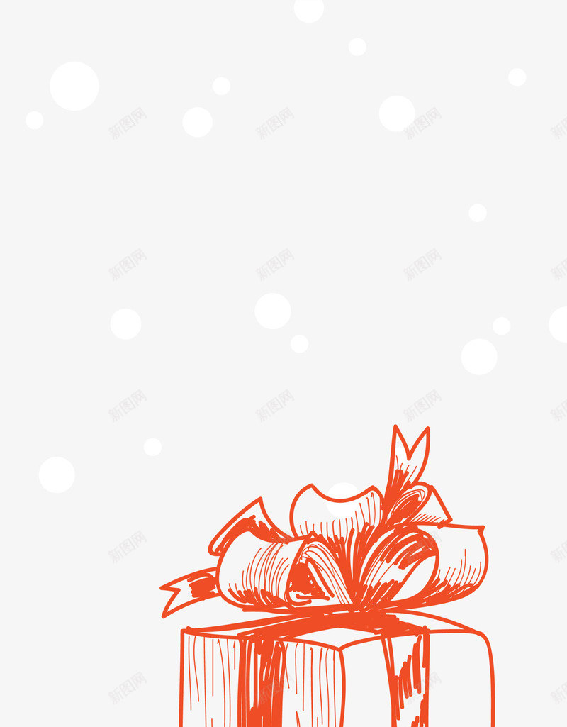 圣诞节手绘棕色雪橇png免抠素材_新图网 https://ixintu.com 圣诞礼物 圣诞节雪橇 手绘雪橇 棕色雪橇 童趣 绘画