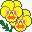 花园堇型花黄色图标图标